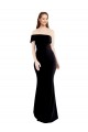 Stretch Crepe One Shoulder Keyhole Back Mermaid Black Formal Evening Gown / Prom Dress / Bridesmaid Dress Derby