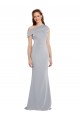 Stretch Crepe One Shoulder Mermaid Grey Formal Dress / Bridesmaid Dress Derby