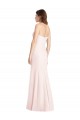 Stretch Crepe Strapless Low Back Trumpet Pink Semi Formal Evening Dress / Prom Dress / Bridesmaid Dress Derby