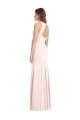 Stretch Crepe Bateau Neck Open Back Trumpet Pink Semi Formal Evening Dress / Prom Dress / Bridesmaid Dress Derby