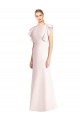 Stretch Crepe Bateau Neck Open Back Trumpet Pink Formal Dress / Bridesmaid Dress Derby
