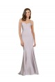 Stretch Crepe Strapless Mermaid Arctic Lilac Prom Dress / Bridesmaid Dress Derby