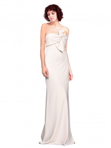 Stretch Crepe Strapless Mermaid Prom Dress / Bridesmaid Dress Derby