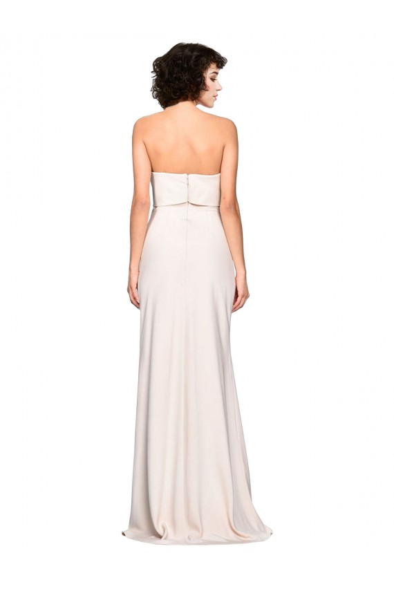 Stretch Crepe Strapless Mermaid Prom Dress / Bridesmaid Dress Derby