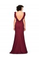 Stretch Crepe Strapless Mermaid Burgundy Prom Dress / Bridesmaid Dress Derby