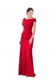 Stretch Crepe Mermaid Red Formal Evening Gown / Prom Dress / Bridesmaid Dress Derby