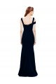 Stretch Crepe Off the Shoulder Mermaid Dark Navy Formal Evening Gown / Prom Dress / Bridesmaid Dress Derby