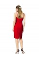 Stretch Crepe Sweetheart Sheath Red Formal Evening Gown / Prom Dress / Bridesmaid Dress Derby