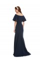 Stretch Crepe Off the Shoulder Mermaid Dark Navy Bridesmaid Dress / Formal Dress Derby
