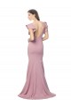 Stretch Crepe Round Neck V-Back Mermaid Dusty Pink Formal Evening Gown / Prom Dress / Bridesmaid Dress Derby