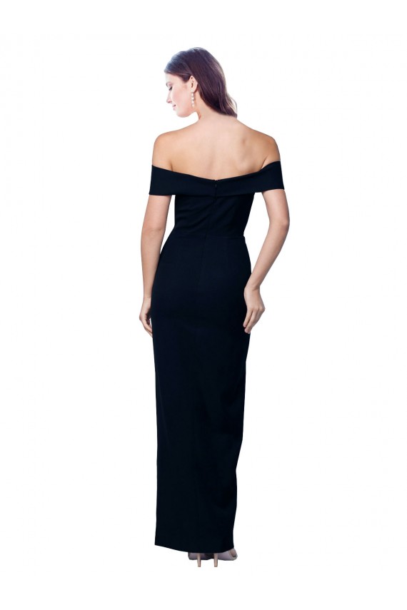 Stretch Crepe Sweetheart Mermaid Black Formal Dress / Bridesmaid Dress Derby