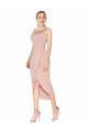 Stretch Crepe High Neck Mermaid Mauve Formal Dress / Bridesmaid Dress Derby