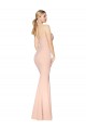 Stretch Crepe High Neck Mermaid Nude Formal Dress / Bridesmaid Dress Derby