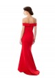 Stretch Crepe High Neck Mermaid Red Formal Evening Dress / Prom Dress / Bridesmaid Dress Derby