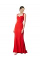 Stretch Crepe High Neck Mermaid Red Formal Evening Gown / Prom Dress / Bridesmaid Dress Derby