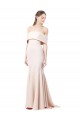 Stretch Crepe High Neck Mermaid Nude Formal Evening Gown / Prom Dress / Bridesmaid Dress Derby
