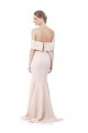 Stretch Crepe High Neck Mermaid Nude Formal Evening Gown / Prom Dress / Bridesmaid Dress Derby