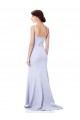 Stretch Crepe High Neck Mermaid Light Sky Blue Evening Gown / Prom Dress / Bridesmaid Dress Derby