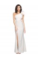 Stretch Crepe One Shoulder Sheath Ivory Formal Evening Dress / Bridesmaid Dress Derby