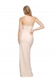 Stretch Crepe Strapless Low Back Sheath Nude Formal Evening Gown / Prom Dress / Bridesmaid Dress Derby