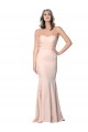 Stretch Crepe & Tulle Sweetheart Low Back Sheath Nude Formal Evening Gown / Prom Dress / Bridesmaid Dress Derby