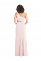 Stretch Crepe One Shoulder Trumpet Pink Formal Evening Gown / Prom Dress / Bridesmaid Dress Derby