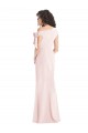 Stretch Crepe Off the Shoulder Trumpet Pink Formal Evening Gown / Prom Dress / Bridesmaid Dress Derby