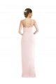 Stretch Crepe Halter Neck Trumpet Pink Semi Formal Evening Dress / Prom Dress / Bridesmaid Dress Derby
