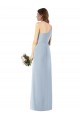 Stretch Crepe One Shoulder Trumpet Light Sky Blue Semi Formal Evening Dress / Prom Dress / Bridesmaid Dress Derby
