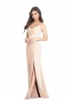 Stretch Crepe Sweetheart Trumpet Nude Semi Formal Evening Dress / Prom Dress / Bridesmaid Dress Derby