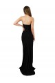 Stretch Crepe High Neck Low Back Column Black Formal Evening Gown / Prom Dress / Bridesmaid Dress Derby