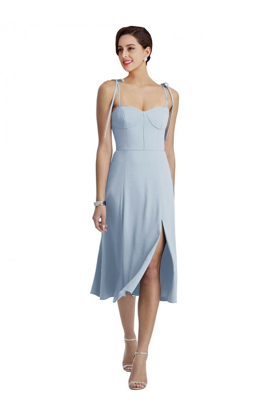 Stretch Crepe Sweetheart A-Line Light Sky Blue Evening Gown / Prom Dress / Bridesmaid Dress Derby