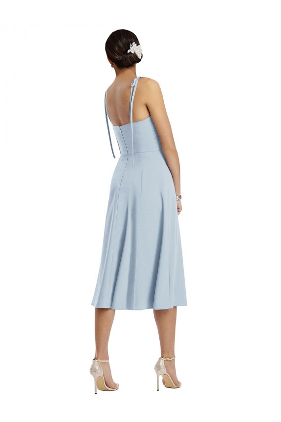 Stretch Crepe Sweetheart A-Line Light Sky Blue Evening Gown / Prom Dress / Bridesmaid Dress Derby