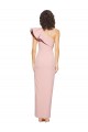 Stretch Crepe One Shoulder Sheath Mauve Formal Evening Gown / Prom Dress / Bridesmaid Dress Derby