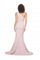 Stretch Crepe One Shoulder Sheath Mauve Semi Formal Evening Dress / Prom Dress / Bridesmaid Dress Derby