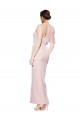Stretch Crepe Sweetheart Low Back Sheath Pink Formal Evening Gown / Prom Dress / Bridesmaid Dress Derby