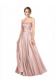 Stretch Satin Strapless Low Back A-Line Black Tie Evening Gown / Prom Dress / Bridesmaid Dress Derby