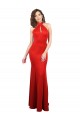 Stretch Satin Halter Neck Keyhole Back Mermaid Red Formal Evening Gown / Prom Dress / Bridesmaid Dress Derby