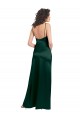 Stretch Satin Scoop Neck Open Back A-Line Hunter Formal Evening Gown / Prom Dress / Bridesmaid Dress Derby