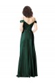 Stretch Satin Spaghetti Straps V-Back A-Line Hunter Formal Evening Gown / Prom Dress / Bridesmaid Dress Derby