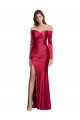 Stretch Satin Sweetheart Sheath Dark Red Formal Evening Gown / Prom Dress / Bridesmaid Dress Derby