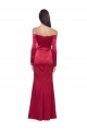 Stretch Satin Sweetheart Sheath Dark Red Formal Evening Gown / Prom Dress / Bridesmaid Dress Derby
