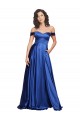 Stretch Satin Sweetheart A-Line Royal Blue Formal Evening Gown / Prom Dress / Bridesmaid Dress Derby