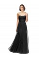 Tulle Sweetheart A-Line Black Bridesmaid Gown Derby