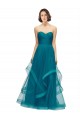 Tulle Strapless A-Line Turquoise Bridesmaid Dress Derby