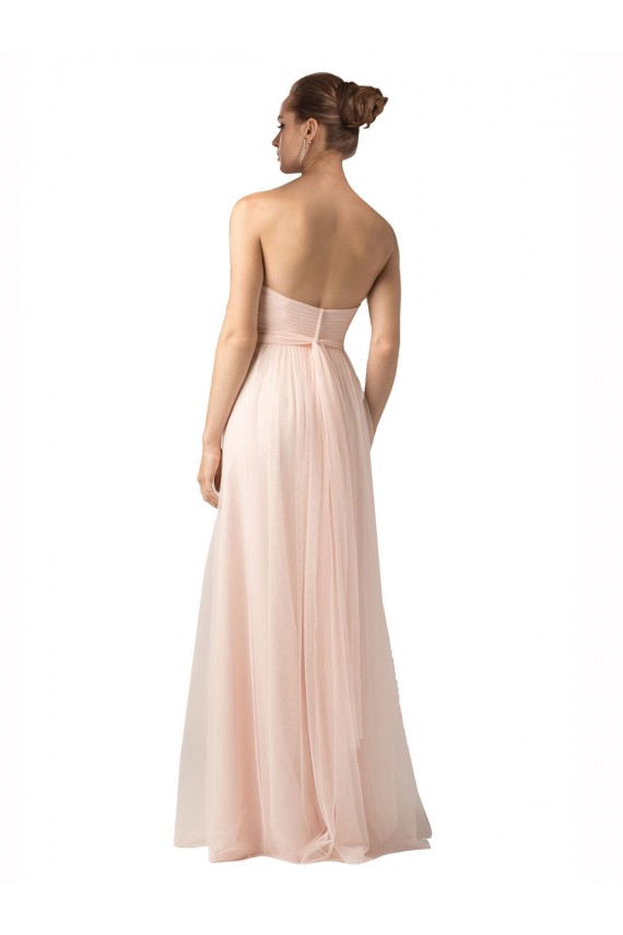 Tulle Sweetheart A-Line Nude Bridesmaid Dress / Evening Dress Derby