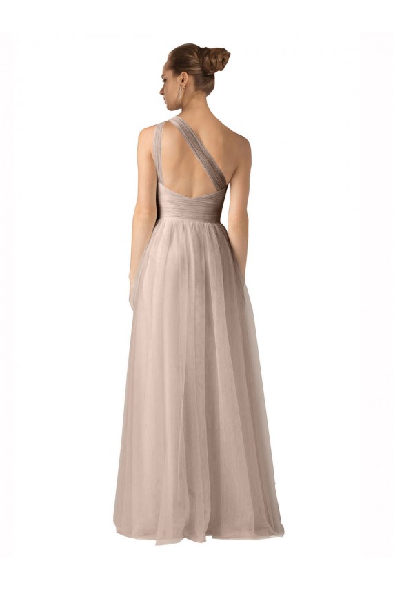 Tulle Sweetheart Keyhole Back A-Line Nude Formal Dress / Bridesmaid Dress Derby