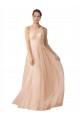 Tulle Sweetheart Keyhole Back A-Line Nude Formal Dress / Bridesmaid Dress Derby