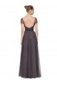 Tulle Sweetheart A-Line Pewter Bridesmaid Dress Derby