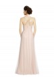 Tulle Spaghetti Straps A-Line Pink Bridesmaid Dress Derby